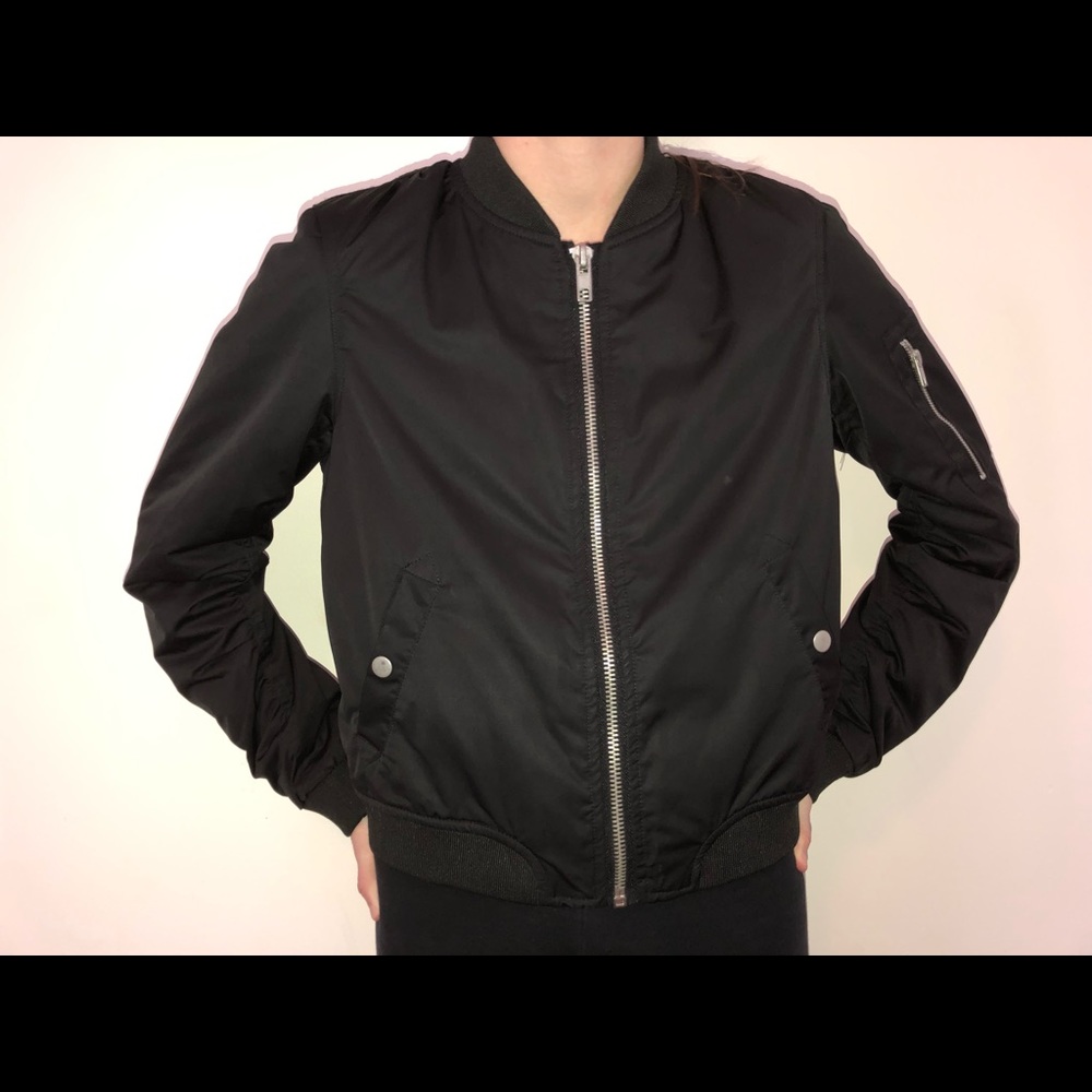 Black Bomber Jacket